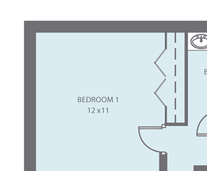 2 bed 1 bath
