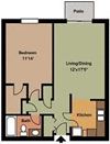 1 Bed 1 Bath