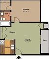 1 Bed 1 Bath