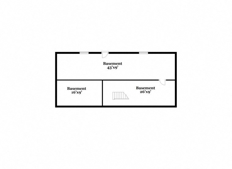 a schematic diagram of a floor plan of a building