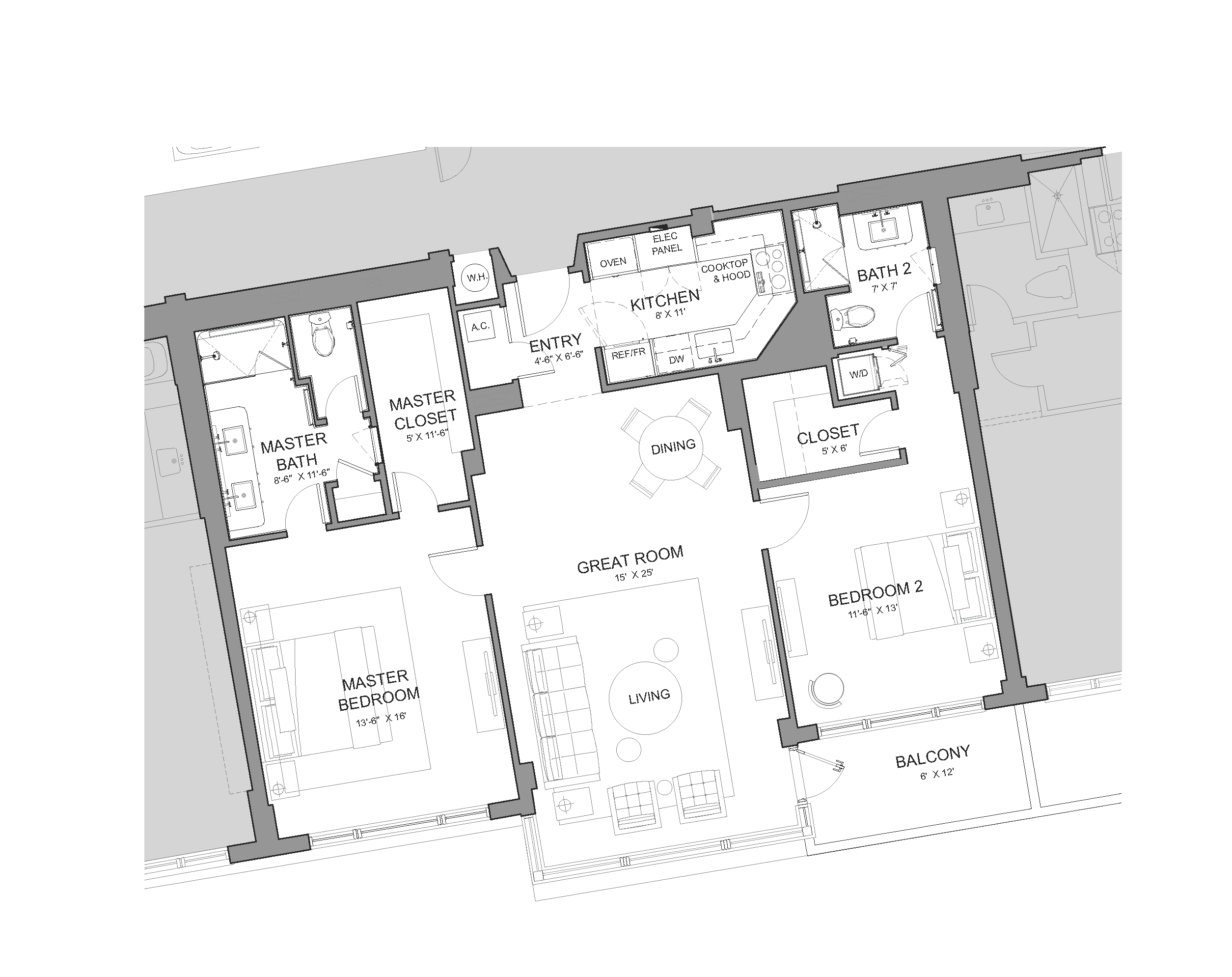 B Floorplan Royal Poinciana South