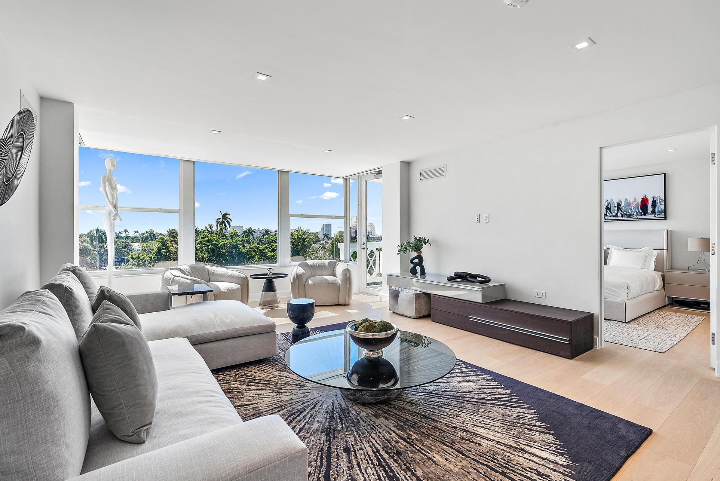 333 Sunset Living Room and Bedroom