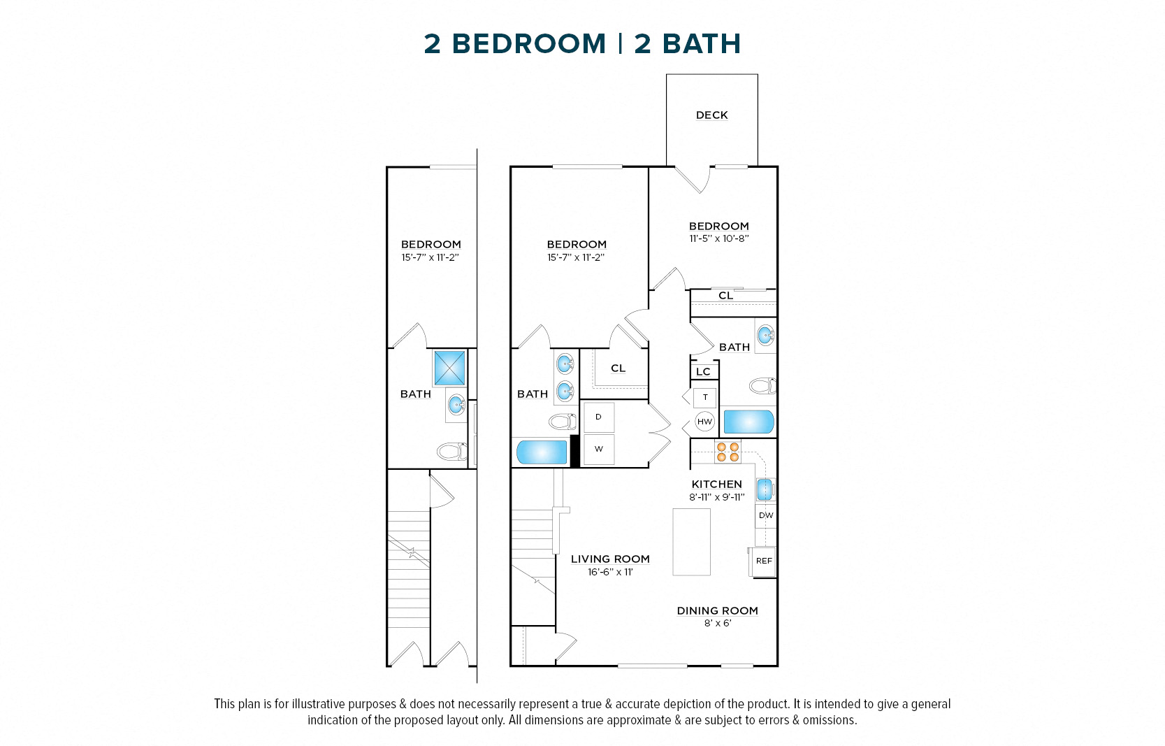 2 Bedroom 2 Bath