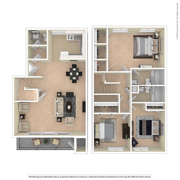 Maplewood Villas 3 Bed 2 Bath 1319 sq ft Maplewood Villas 3 Bed 2 Bath 1319 sq ft floor plan