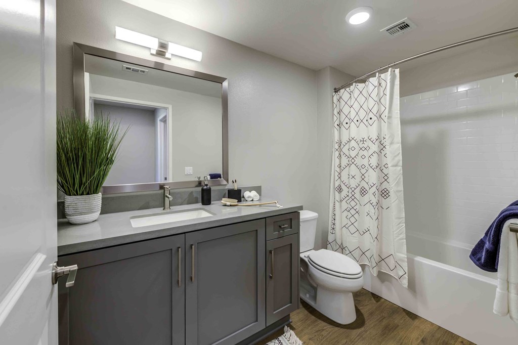 our apartments offer a bathroom with a bathtub