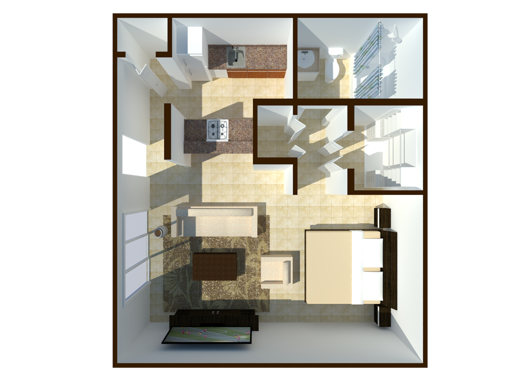 a rendering of a floor plan of a house