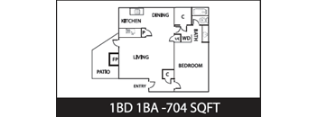 1 Bedroom, 1 Bathroom