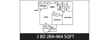 2 Bedrooms, 2 Bathrooms