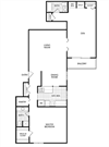 1 Bed 2 Bath