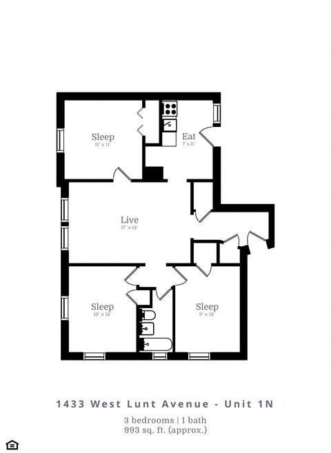 1433-45 W. Lunt Ave. Studio-3 Beds Apartment for Rent - Photo Gallery 19