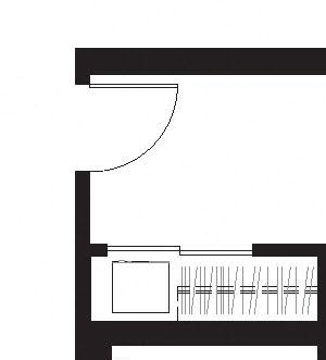 King - 2 Bedroom 2 Bath Floor Plan Layout - 1095 Square Feet