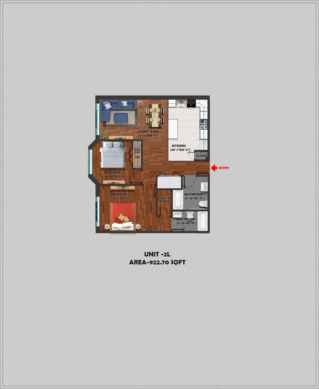 4u unit a floor plan