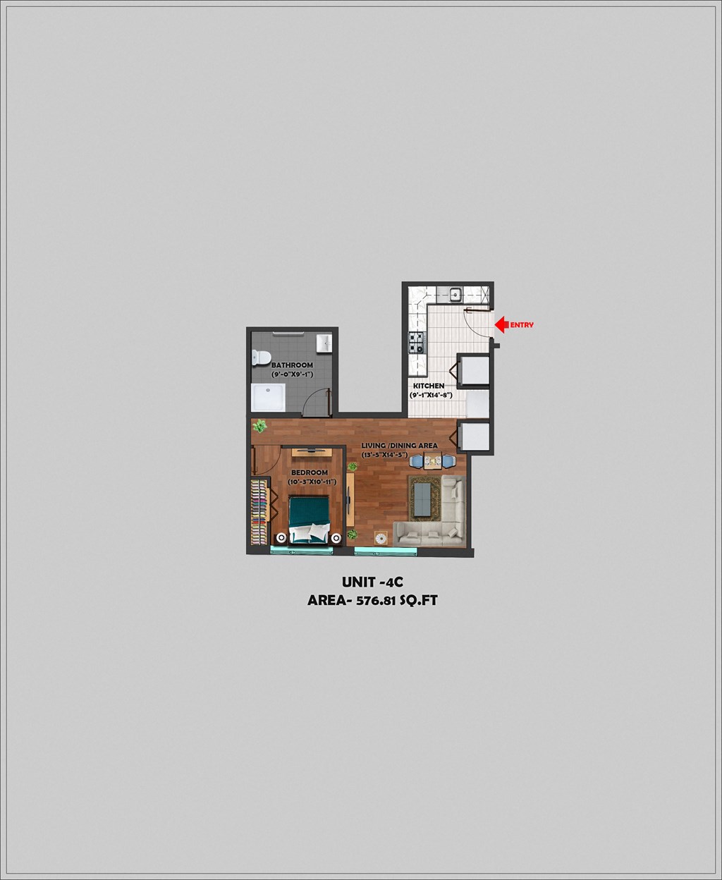 unit a floor plan
