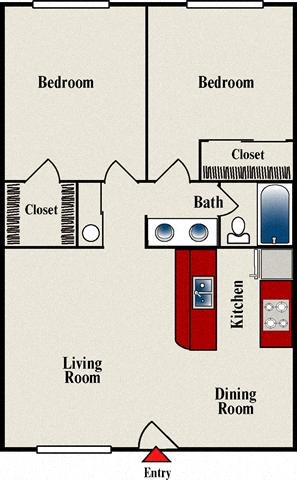 Two Bed One Bath