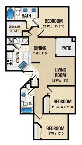 3 Bed 2 Bath