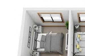 two bedroom apartment floor plan