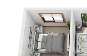 2 bed apt floor plan in St Cloud MN apartments
