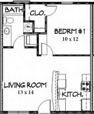 1 Bedroom Apartment