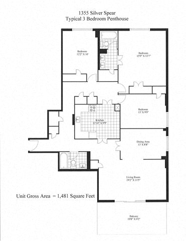 Silver Spear 3 Bedroom Penthouse