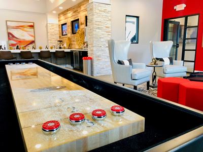 Game Room with Shuffleboard Tables at Davies Ranch, Texas, 78753
