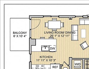 2 Bed 2 Bath 28b1097a Floor Plan 2 Bed 2 Bath 28b1097a Floor Plan at 28 Austin St, Newton