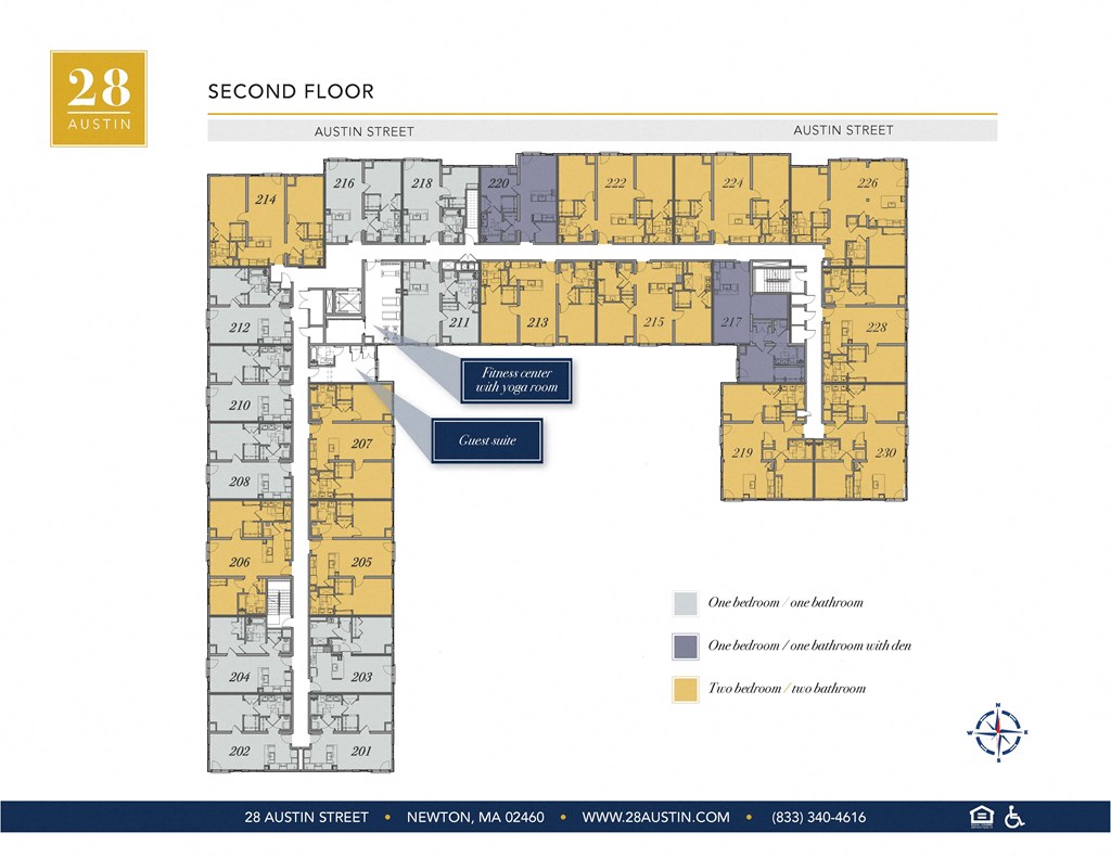 Map of Second Floor at 28 Austin St, Massachusetts