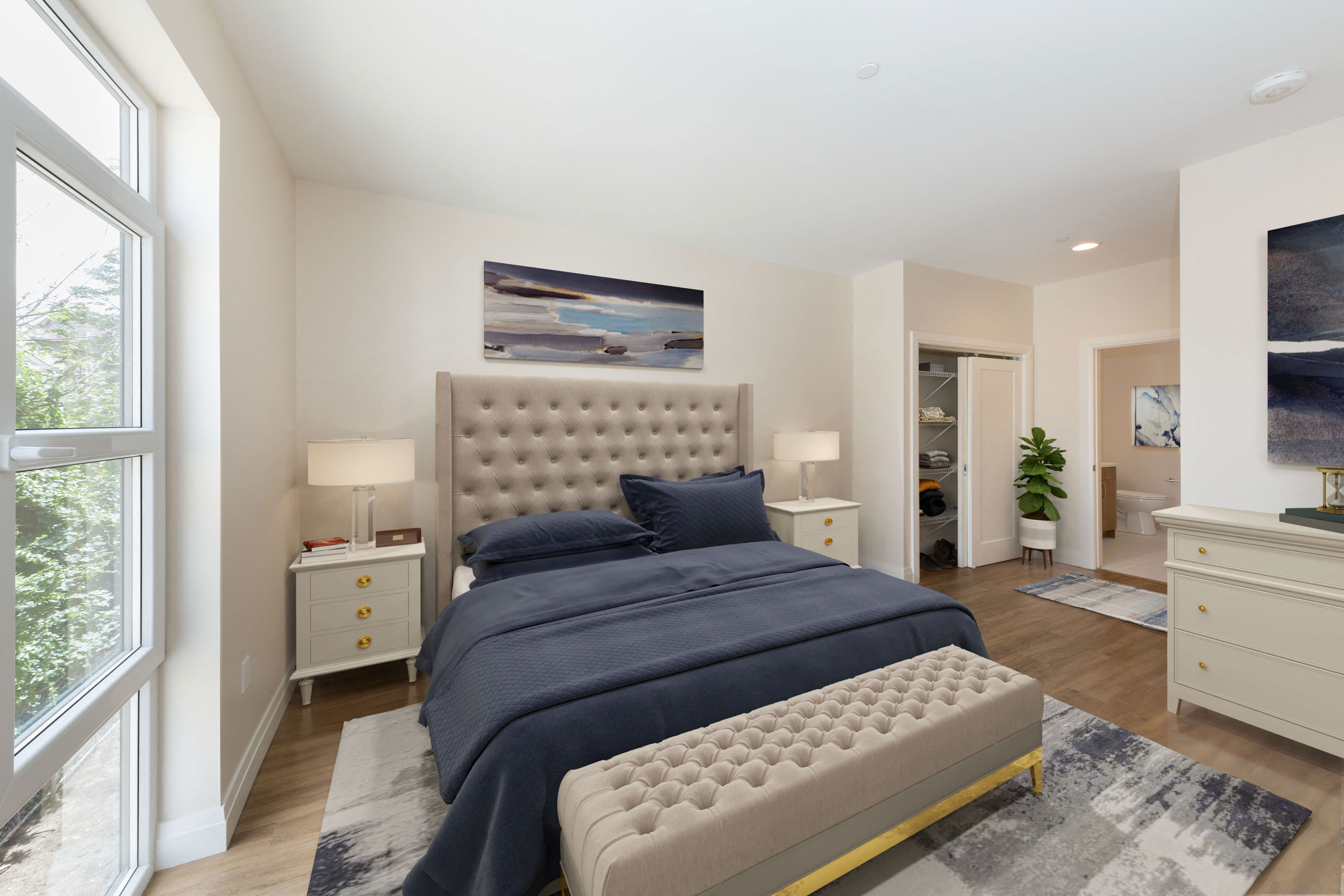 Spacious Bedrooms with Floor-To-Ceiling Windows - 28 Austin in Newton, MA