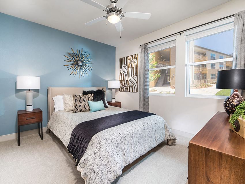 Model Two Bedroom Varietal Design Package Bedroom at The Braydon Apartments in Napa CA - Photo Gallery