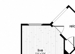A1 Floorplan at Vela on Ox Apartments in Woodland Hills, C1