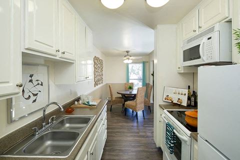 Kitchen at Bayside Apartments in Pinole, CA