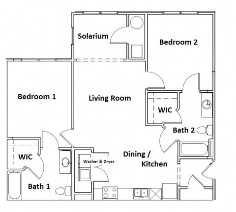 a floor plan of a living room with a kitchen and a dining room