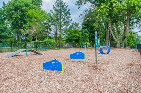 our park has a variety of playground equipment for kids to play