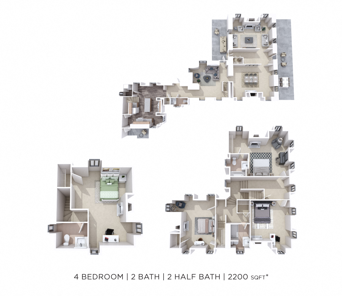 Four Bedroom - Farmhouse