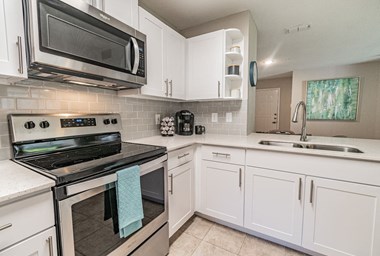 Electric Range In Kitchen at The Boot Ranch Apartments, Florida, 34685
