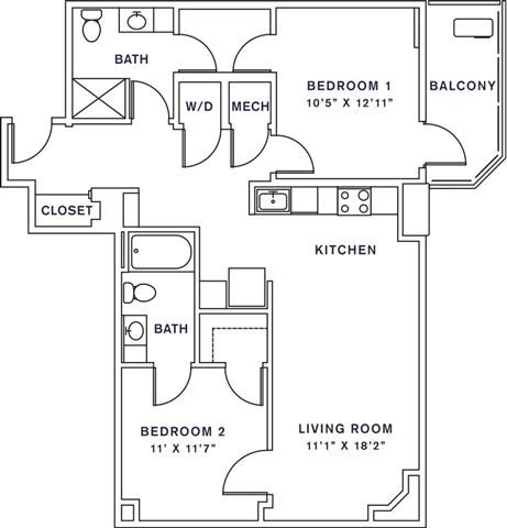 1163 West Peachtree St NE Studio-2 Beds Apartment for Rent - Photo Gallery 62