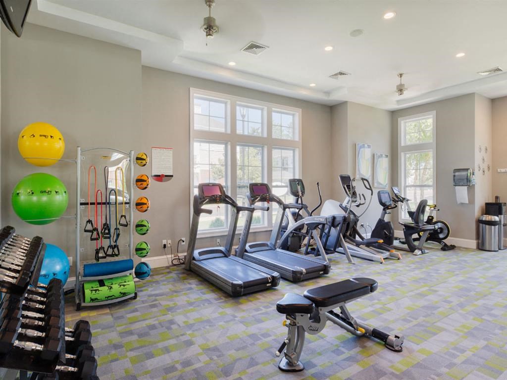 the gym at the apartments for rent