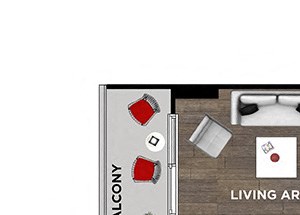 1 BR / 1 BA - A1