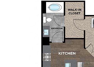 2 BR / 2 BA - A2