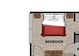 1 BR / 1 BA - B1