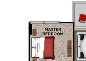 2 BR / 2 BA - C2