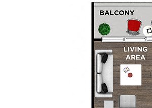 1 BR / 1 BA - D1-2