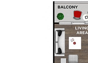 1 BR / 1 BA - D1
