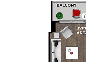 1 BR / 1 BA - F1