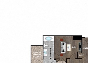 2 BR / 2.5 BTH, DEN - P12