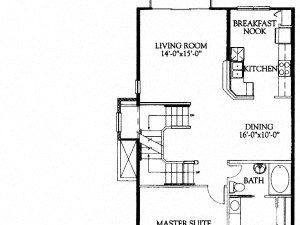 Palermo three bedroom two bathroom town home with two car garage floor plan Palermo three bedroom two bathroom town home with two car garage floor plan