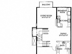 Palermo renovated three bedroom two bathroom town home with two car garage floor plan Palermo renovated three bedroom two bathroom town home with two car garage floor plan