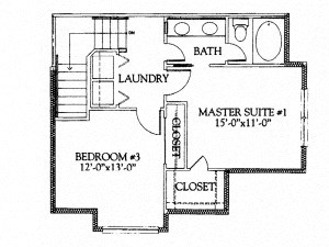 Trieste renovated three bedroom two bathroom town home with two car garage floor plan Trieste renovated three bedroom two bathroom town home with two car garage floor plan