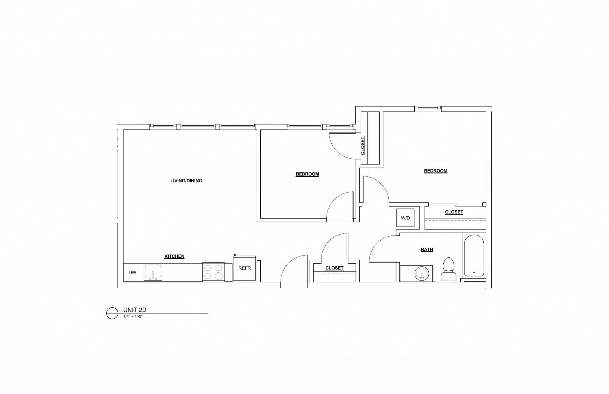 2 Bed 1 Bath Flat 786