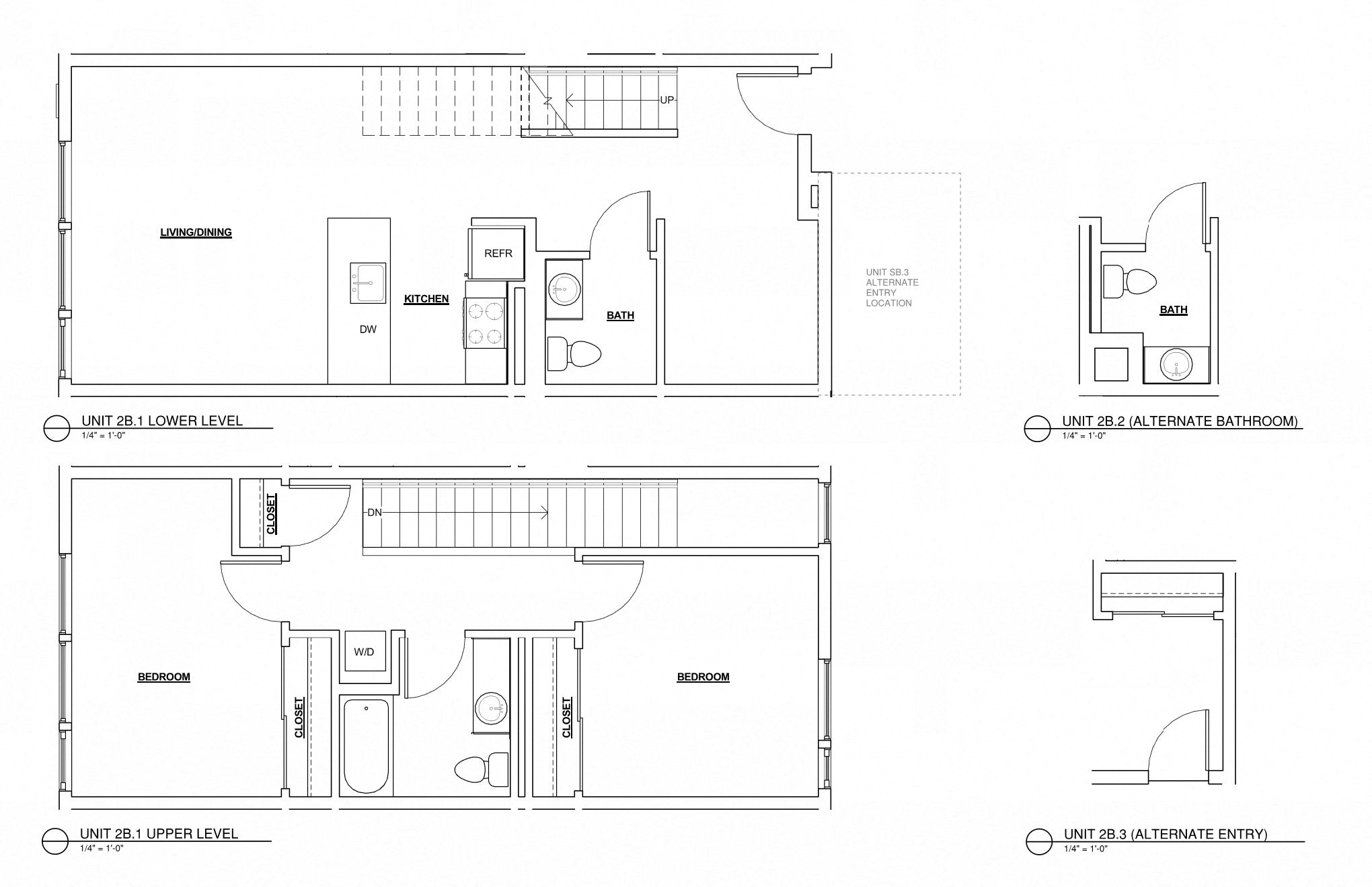 2 Bed 1.5 Bath Townhome 1180