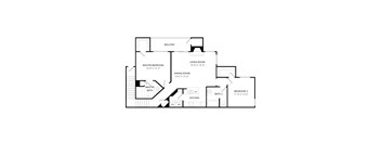 Quail Landing | B4 Floor Plan 2 Bedroom 2 Bath